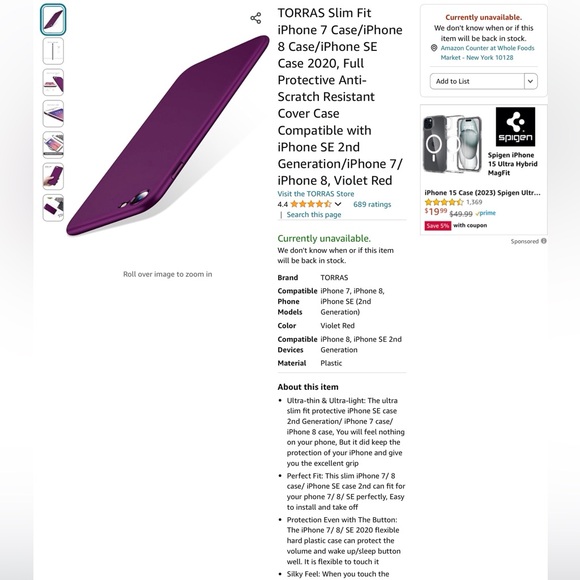 iPhone 7/8 slim case - Picture 5 of 8